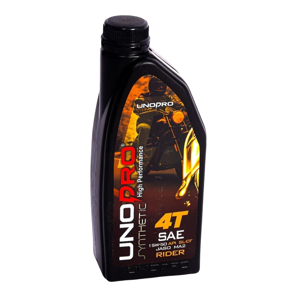 Aceite UnoPro sintetico RIDER SAE 15W50 4T (Api-SL/CF) JASO MA2